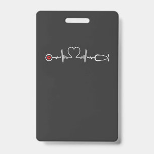 Nursing Life Nurse Heartbeat ID Badge