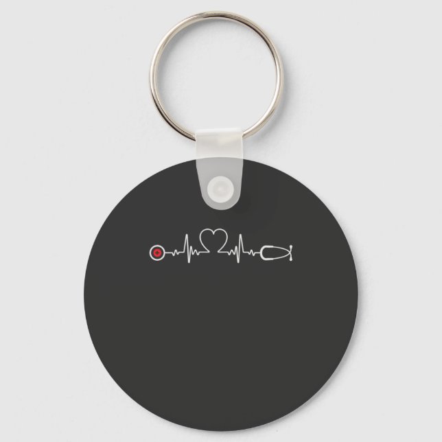 Nursing Life | Nurse Heartbeat Key Ring (Front)