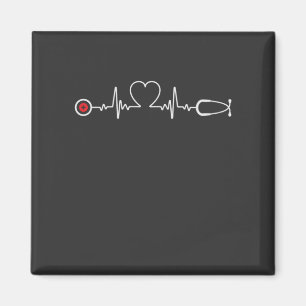Nursing Life Nurse Heartbeat Magnet