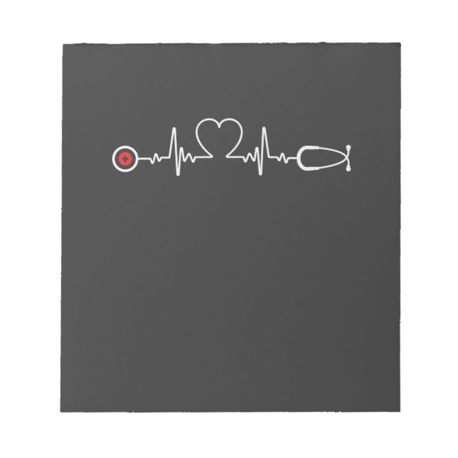Nursing Life | Nurse Heartbeat Notepad (Front)