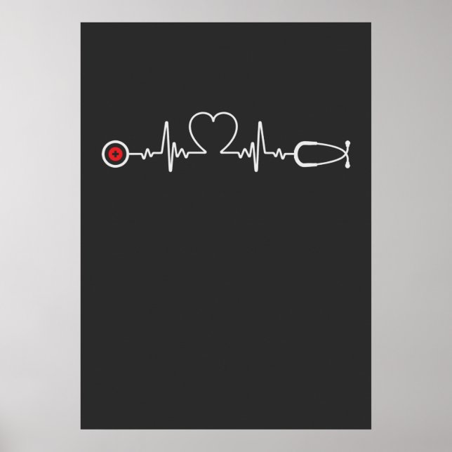 Nursing Life | Nurse Heartbeat Poster (Front)