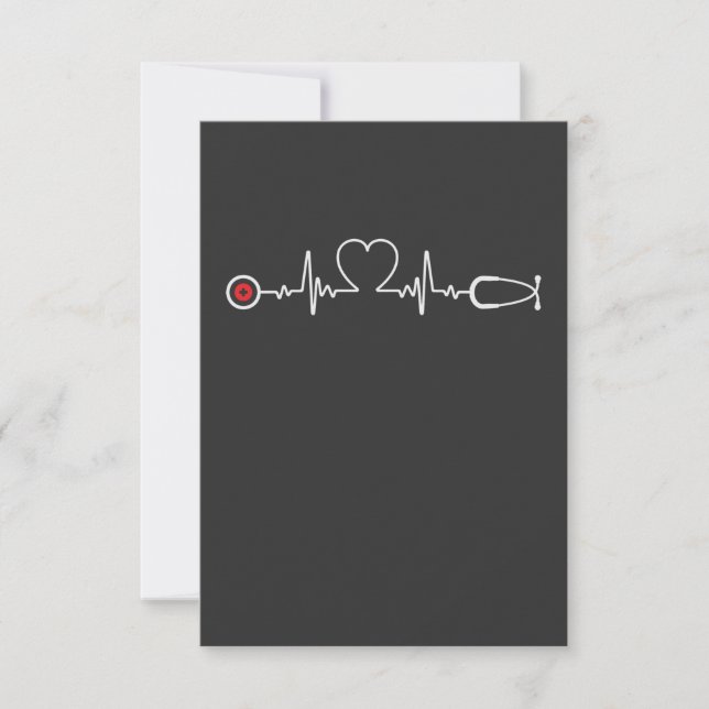 Nursing Life | Nurse Heartbeat Thank You Card (Front)