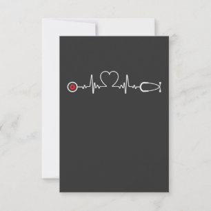 Nursing Life Nurse Heartbeat Thank You Card