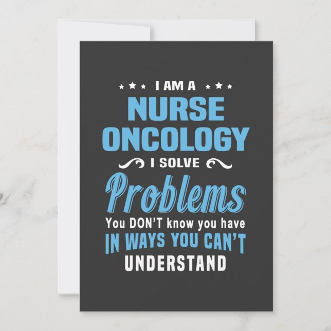 Nursing Life | Nurse Oncology Invitation (Front)