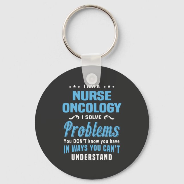 Nursing Life | Nurse Oncology Key Ring (Front)