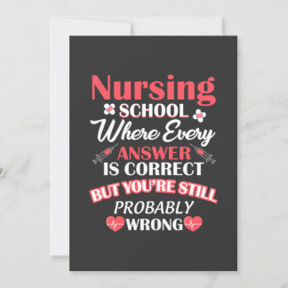 Nursing Life | Nursing School Student Invitation
