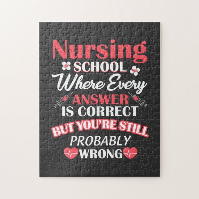 Nursing Life | Nursing School Student Jigsaw Puzzle (Vertical)