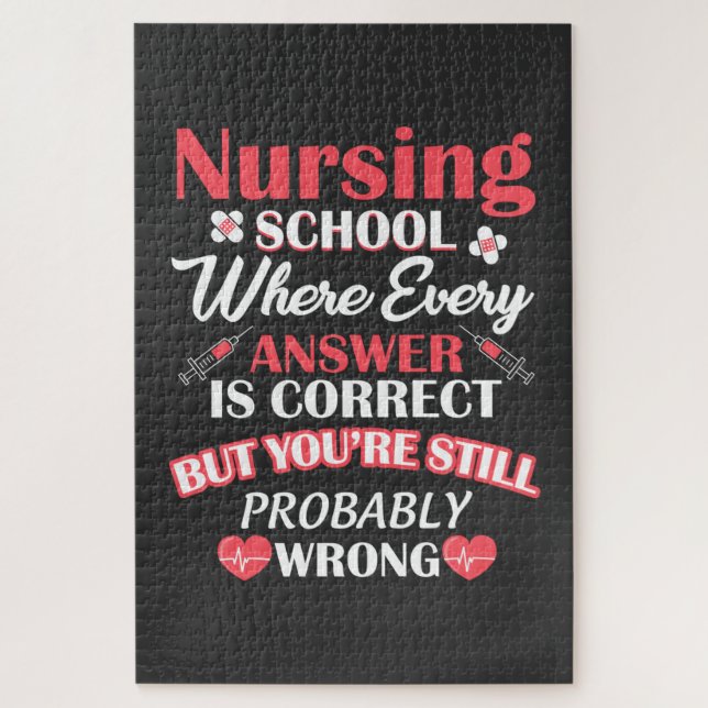 Nursing Life | Nursing School Student Jigsaw Puzzle (Vertical)