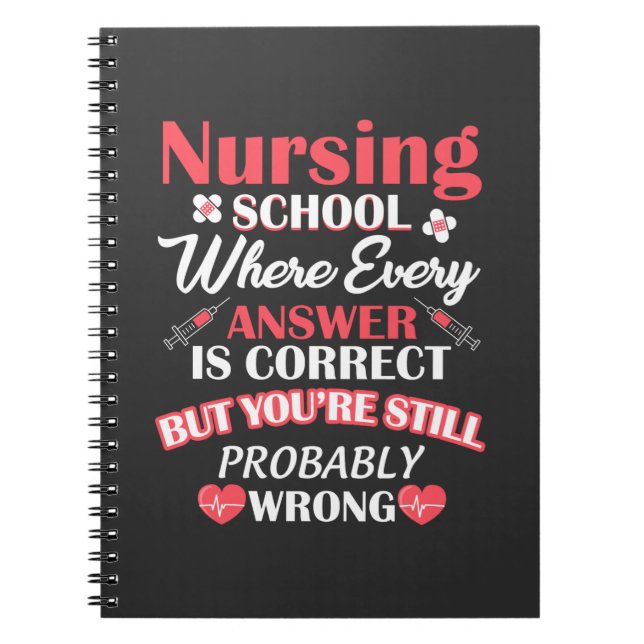 Nursing Life | Nursing School Student Notebook (Front)