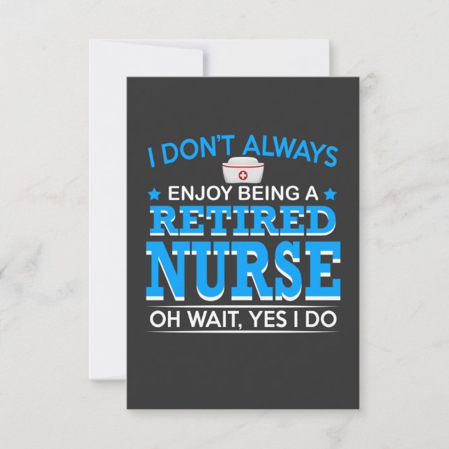 Nursing Life | Retired Nurse Thank You Card (Front)
