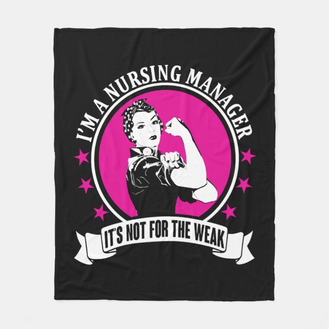 Nursing Manager Fleece Blanket (Front)
