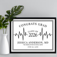 Nursing Medical School Graduation Welcome Sign
