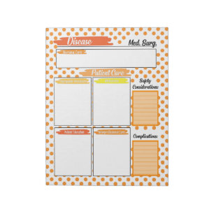 Nursing Medical Surgical Template Notepad