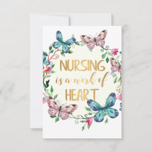 Nursing Nurse Thank You Appreciation Gift Quote Card