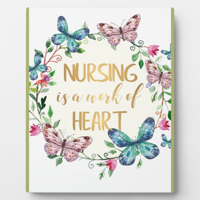 Nursing Nurse Thank You Appreciation Gift Quote Plaque (Front)
