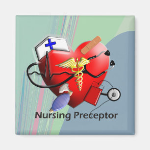 Nursing Preceptor Heart ARt Gifts Magnet