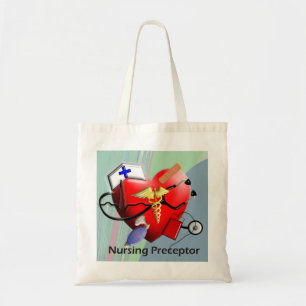 Nursing Preceptor Heart ARt Gifts Tote Bag