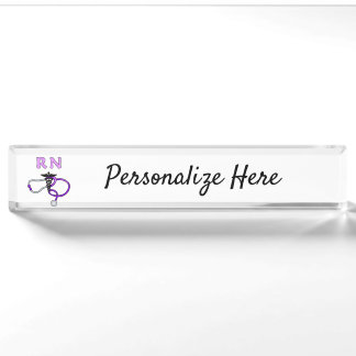 Nursing RN Stethoscope Personalised  Nameplate