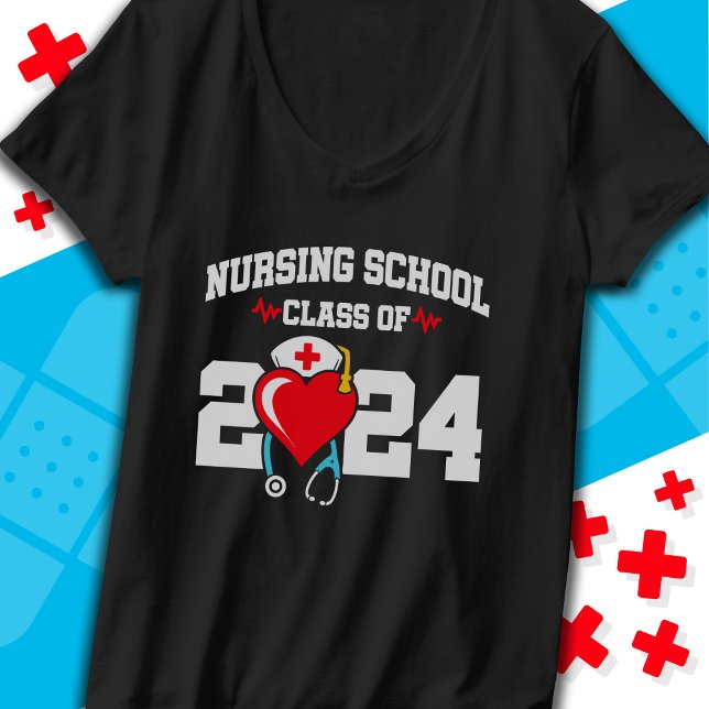 Nursing School Graduate 2024 Nurse Graduation T-Shirt (Creator Uploaded)