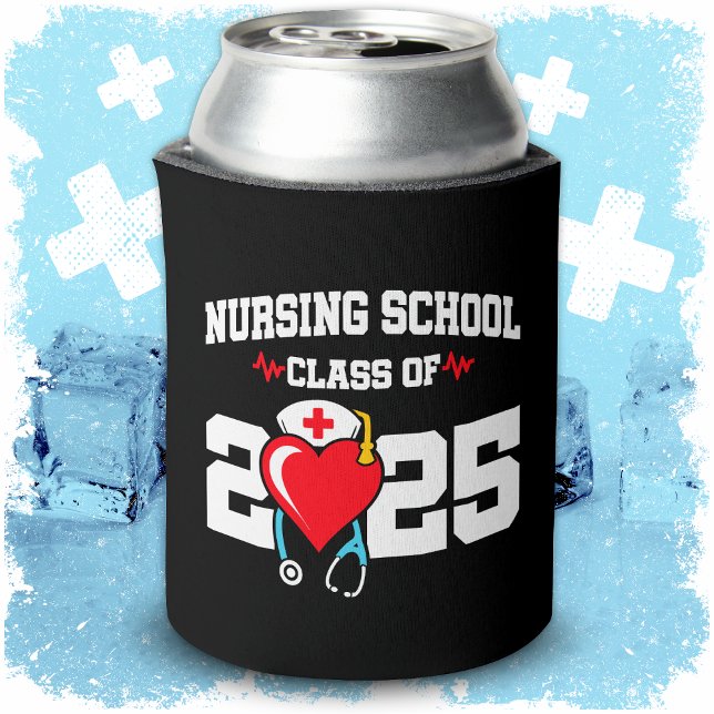 Nursing School Graduate 2025 Nurse Graduation Can Cooler (Creator Uploaded)