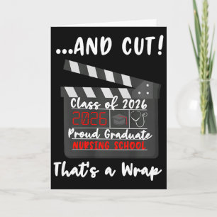 Nursing School Graduate 2026 Funny Graduation Nurs Card