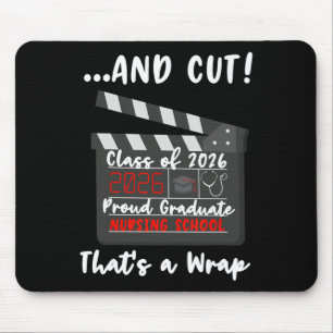 Nursing School Graduate 2026 Funny Graduation Nurs Mouse Pad