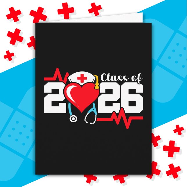 Nursing School Graduate 2026 Nurse Graduation Card (Creator Uploaded)