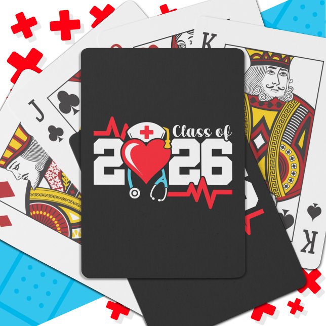 Nursing School Graduate 2026 Nurse Graduation Playing Cards (Creator Uploaded)