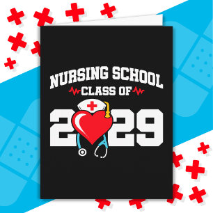 Nursing School Graduate 2029 Nurse Graduation Card
