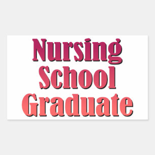 Nursing School Graduate Rectangular Sticker