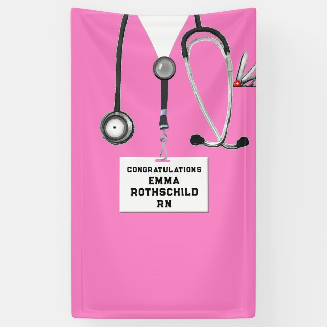Nursing School Graduation Banner (Vertical)