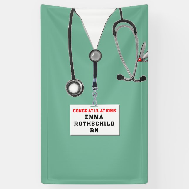 Nursing School Graduation Banner (Vertical)