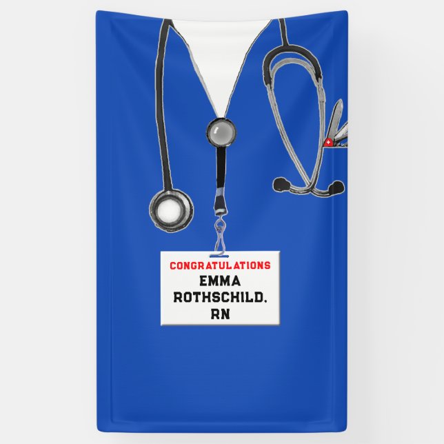 Nursing School Graduation Banner (Vertical)
