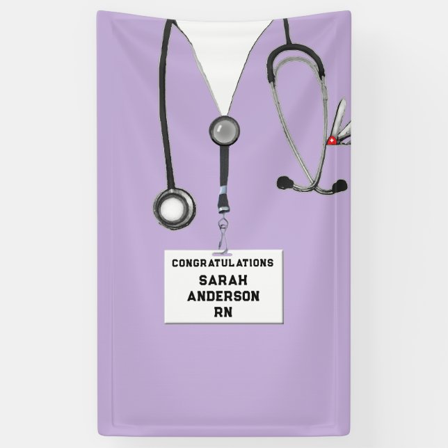 Nursing School Graduation Banner (Vertical)