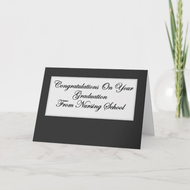 Nursing School Graduation Card (Front)