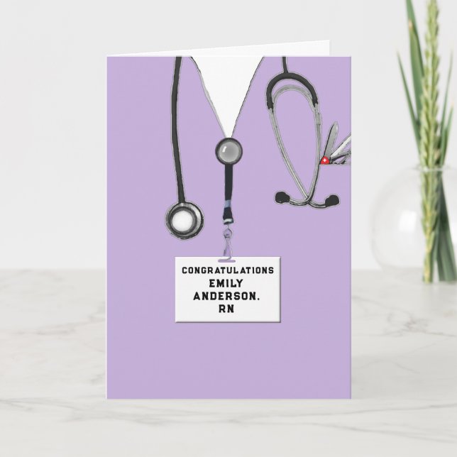 Nursing School Graduation Card (Front)