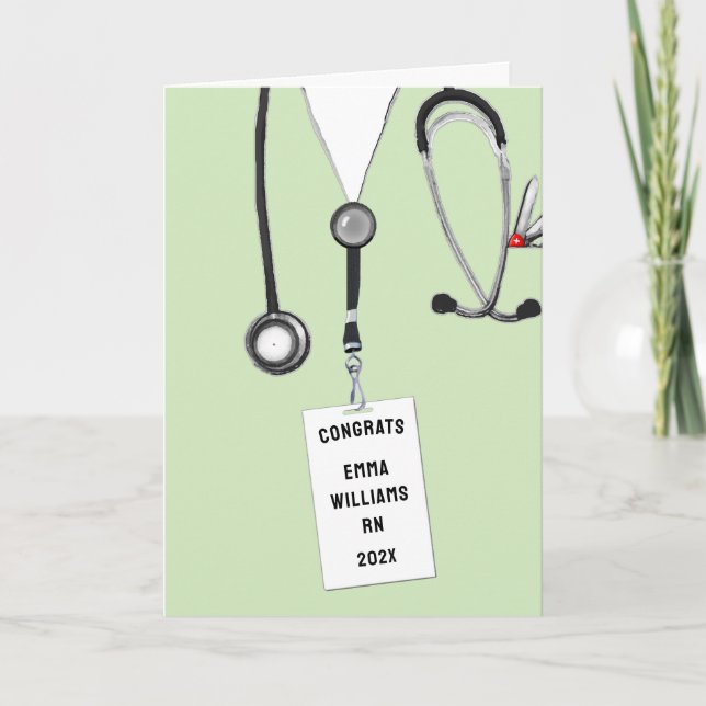 Nursing School Graduation Card (Front)