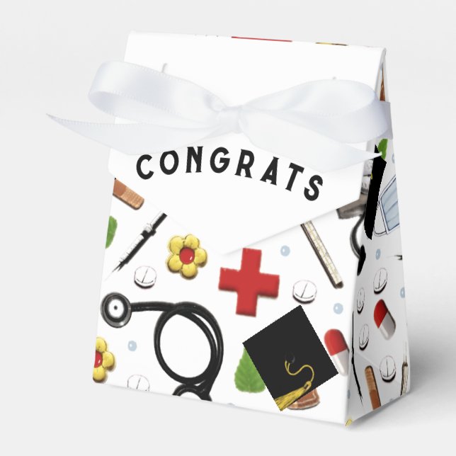 Nursing School Graduation Favour Box (Front Side)