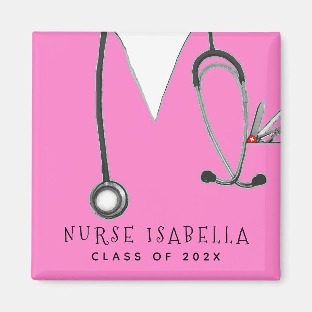 Nursing School Graduation Gift Magnet (Front)