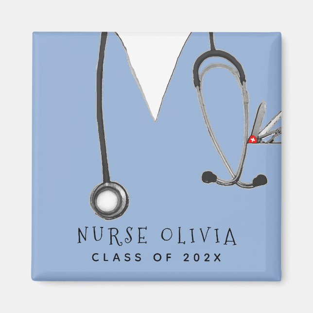 Nursing School Graduation Gift Magnet (Front)