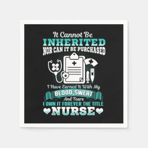 Nursing School Graduation Gift Shirt RN LPN Nurse Napkin