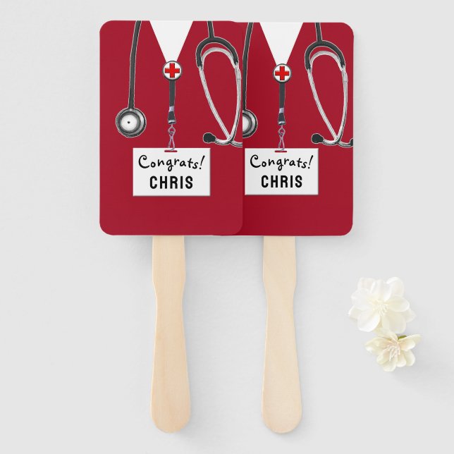 Nursing School Graduation Hand Fan (Front and Back)