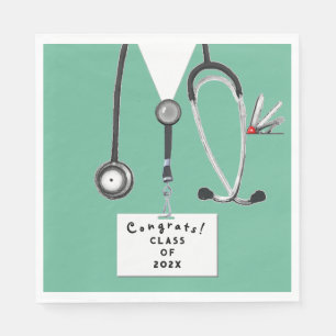 Nursing School Graduation Napkin