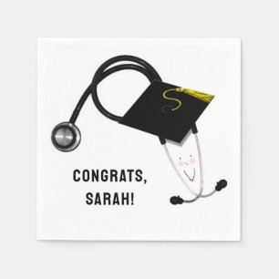Nursing School Graduation Napkin
