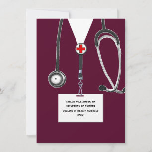 Nursing School Graduation Party Invitation