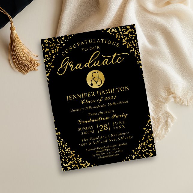 Nursing School Graduation Party Invitation (Creator Uploaded)