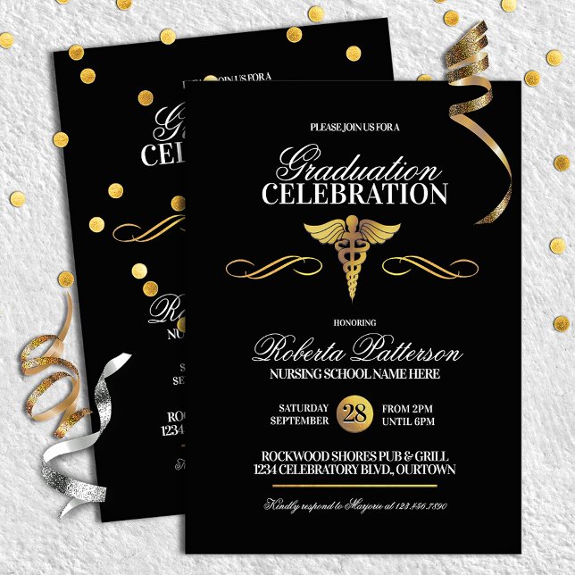 Nursing School Graduation Party Invitations (Creator Uploaded)