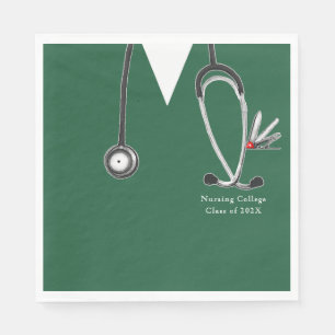Nursing School Graduation Party Napkin