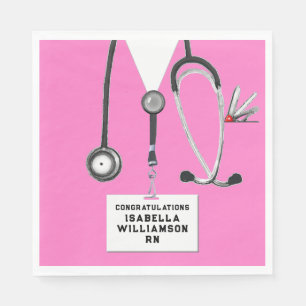 Nursing School Graduation Party Napkins