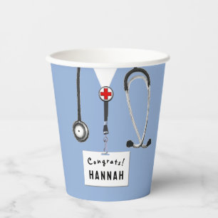 Nursing School Graduation Party Paper Cups